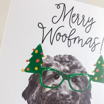 Personalised Pet 'Funny Christmas Glasses' Christmas Card, 5 of 10