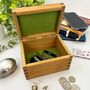 Personalised Wooden Cufflink And Watch Box, thumbnail 10 of 11