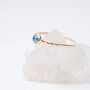 Blue Aquamarine Gemstone And Solid Gold Ring, thumbnail 8 of 9