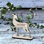 Wooden Personalised Deer Table Place Names, thumbnail 4 of 5