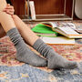 Soft Cashmere Wool Knee Socks Everyday Bed Socks, thumbnail 4 of 8