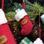 Set Of Five Christmas Stockings, thumbnail 8 of 12