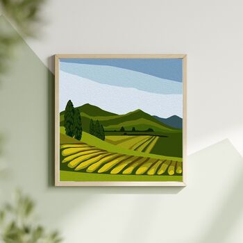 Rolling Hills Small Framed Paint By Numbers, 2 of 5