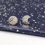 Sterling Silver Mismatched Moon Earrings, thumbnail 2 of 11