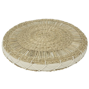Manari Woven Round Floor Cushion, 2 of 6