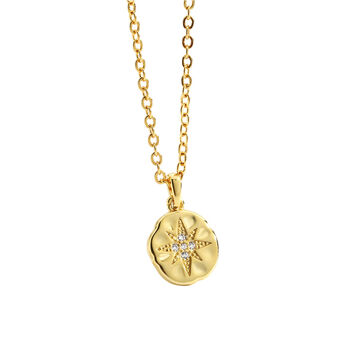 Cubic Zirconia Star Imprint Necklace, 3 of 4