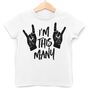 Rock Salute I'm This Many Four Kids T Shirt, thumbnail 3 of 4