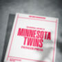 Minnesota Twins Personalised Gift Baseball Newspaper History Book, thumbnail 10 of 10