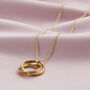 Personalised Interlinking Halo Script Necklace, thumbnail 2 of 8