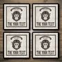 Personalised Bar Runner And Coasters Monkey Bar, thumbnail 3 of 8