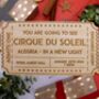 Personalised Christmas Wooden Ticket Gift Voucher, thumbnail 2 of 5