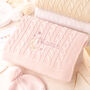 Personalised Cream Baby Blanket – Moon And Stars Name Embroidery, thumbnail 5 of 12