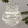 G Decor Royal Glass Christmas Tree Bauble, thumbnail 2 of 3