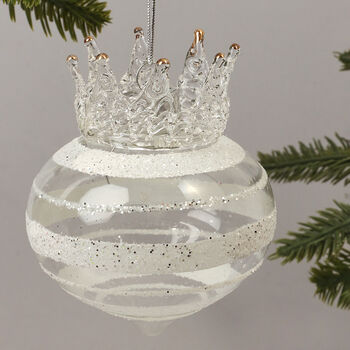 G Decor Royal Glass Christmas Tree Bauble, 2 of 3