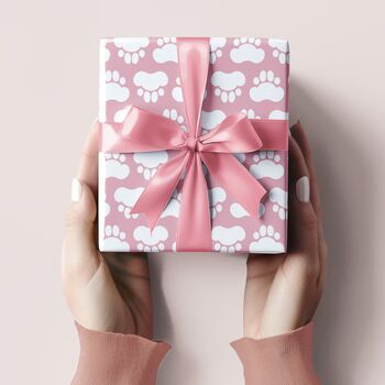 Paw Prints Gift Wrapping Paper – Adorable And Eco Friendly, 5 of 11