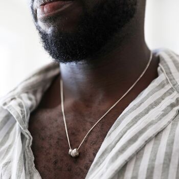 Personalised Sterling Silver Disc Bead Necklace, 2 of 9