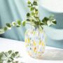 Multicoloured Speckled Glass Vase, thumbnail 2 of 6