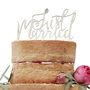 Just Married Wooden Wedding Cake Topper Decoration, thumbnail 2 of 2