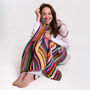 Chunky Stripy Blanket Beginner Knitting Kit, thumbnail 1 of 10
