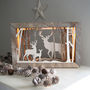 Reindeer Woodland Illuminated Box Frame, thumbnail 1 of 3