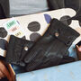 Personalised Men's Black Leather Gloves With Clasp Detail, thumbnail 1 of 7