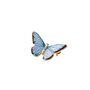 Fable Enamel Blue Butterfly Brooch, thumbnail 1 of 5