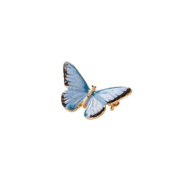 Fable Enamel Blue Butterfly Brooch, 2 of 6