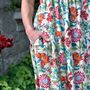 Floral Garden Strappy Cotton Dress, thumbnail 4 of 7