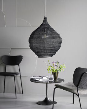 Kari, Pendant Light, Antique Brass Or Black Finish, 3 of 6