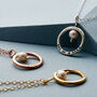Personalised Pearl And Circle Necklace, thumbnail 7 of 12