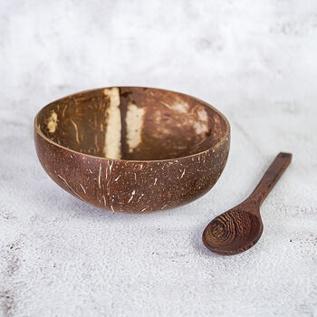 Coconut Bowl And Buddha Spoon Set, 4 of 7