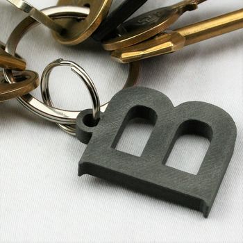 Personalised Initial And Message Keyring, 3 of 4