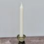 Olive Green Glass Candlestick, 11cm, thumbnail 3 of 3