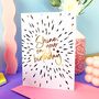 Shine On Your Birthday Gold Foil Card, thumbnail 2 of 6