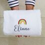 Personalised Rainbow Dressing Gown, thumbnail 6 of 7