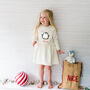 Personalised Penguin Girls Christmas Dress, thumbnail 2 of 4