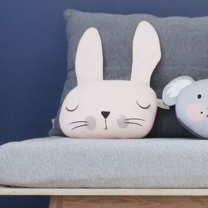 pink bunny cushion