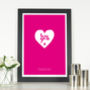 Personalised 'Love You' Valentine's Day Print, thumbnail 1 of 2
