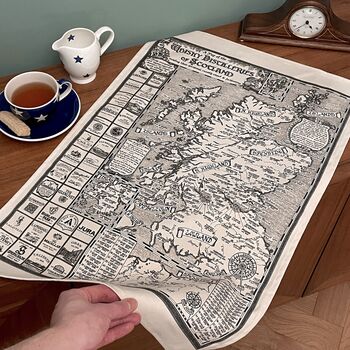 Scotland Whisky Map Tea Towel, 2 of 8