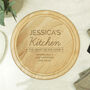 Personalised Heart Of The Home Wooden Chopping Board, thumbnail 4 of 6