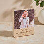 Personalised Photo Block With Engraved Child’s Handwriting, thumbnail 1 of 7