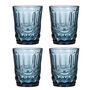 Set Of Four Sapphire Blue Glass Tumblers, thumbnail 2 of 7