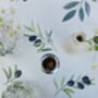 Tuscan Grove Olive Pattern Outdoor Garden Tablecloth With Parasol Hole, thumbnail 2 of 4