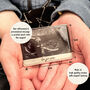 Baby Ultrasound And Message Personalised Ceramic Magnet, thumbnail 1 of 3