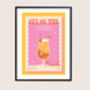 Retro Cocktail Sex On The Beach Print, thumbnail 4 of 4