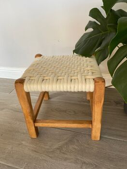 Felted Merino Wool Woven Stools, 11 of 12