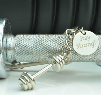 Personalised Gym Weights Keyring, 4 of 4