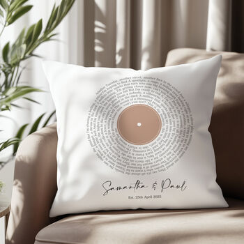 First Dance Personalised Anniversary Cushion, 2 of 7