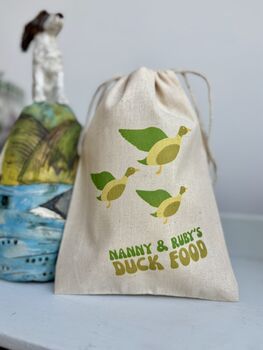 Personalised Duck Food Bag, 2 of 2