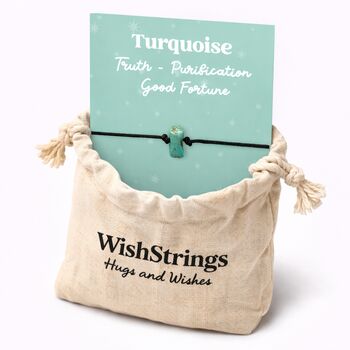 Turquoise Wish Bracelet Good Fortune Gift, 2 of 3